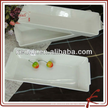 2014 new shaped white ceramic living ware set